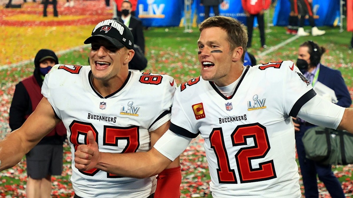 Bucs and Patriots player Rob Gronkowski reveals why Tom Brady 'owes him'  after 10 years - exclusive