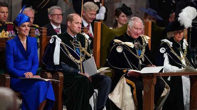Charles, Camilla, William and Kate at Scottish coronation