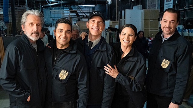 Gary Cole as Alden Parker, Wilmer Valderrama as Nicholas Torres, Brian Dietzen as Jimmy Palmer, Katrina Law as Jessica Knight, and Sean Murray as Timothy McGee in NCIS