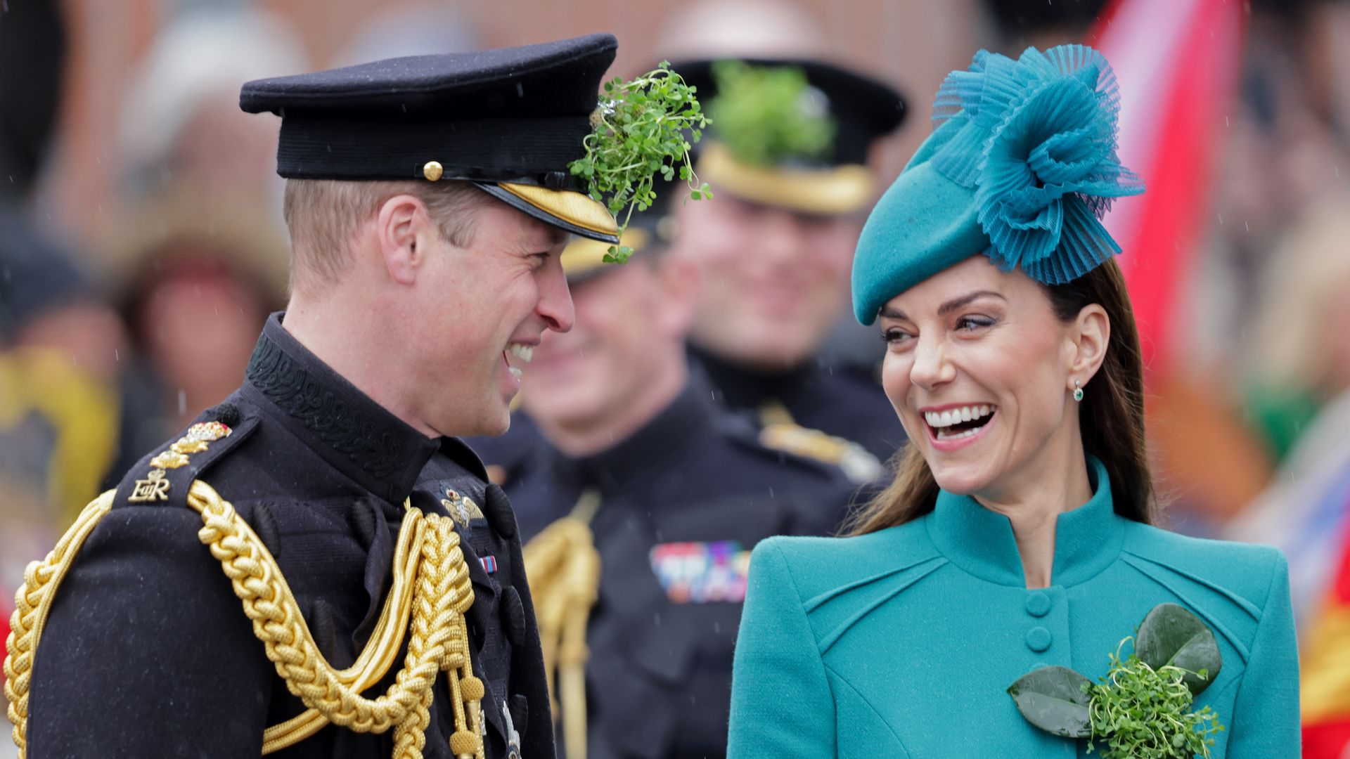 Kate and William sharing a laugh on St Patrick's Day