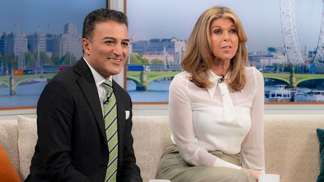 Adil Ray, Kate Garraway on 'Good Morning Britain show, London, UK - 22 Mar 2024