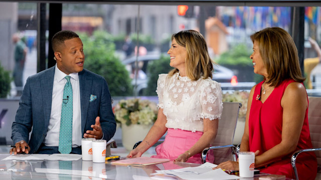 Craig Melvin, Savannah Guthrie and Hoda Kotb