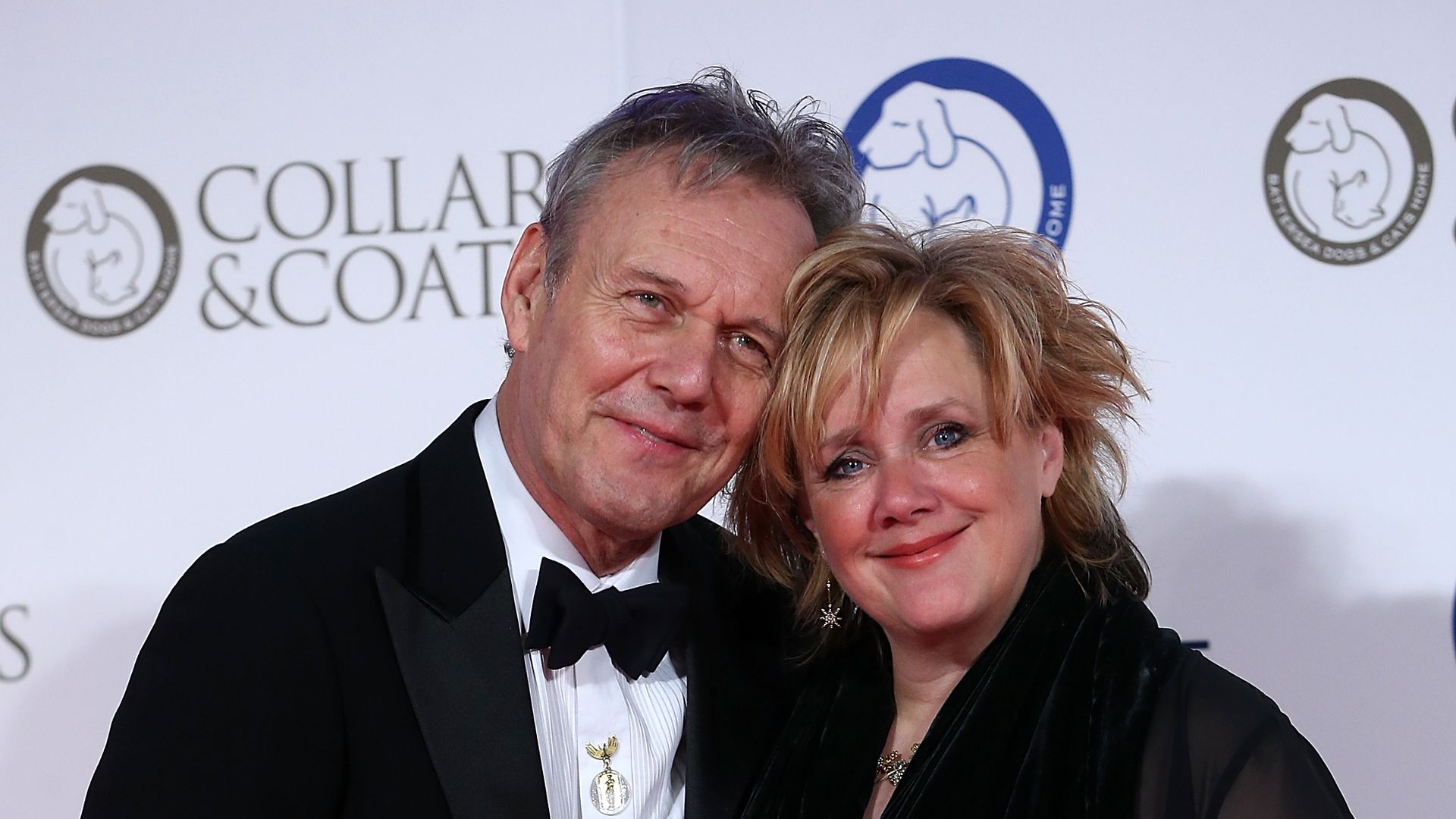 Sarah Fisher and Anthony Head at the Battersea Dogs & Cats Home Collar And Coats Ball in 2015