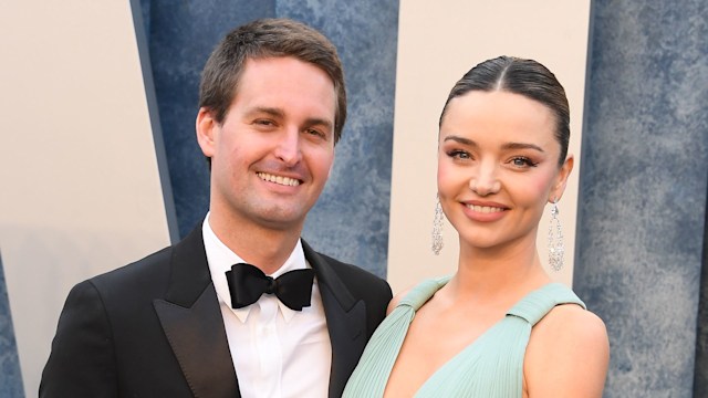 Evan Spiegel, Miranda Kerr arrives at the Vanity Fair Oscar Party Hosted By Radhika Jones at Wallis Annenberg Center for the Performing Arts on March 12, 2023 in Beverly Hills, California.