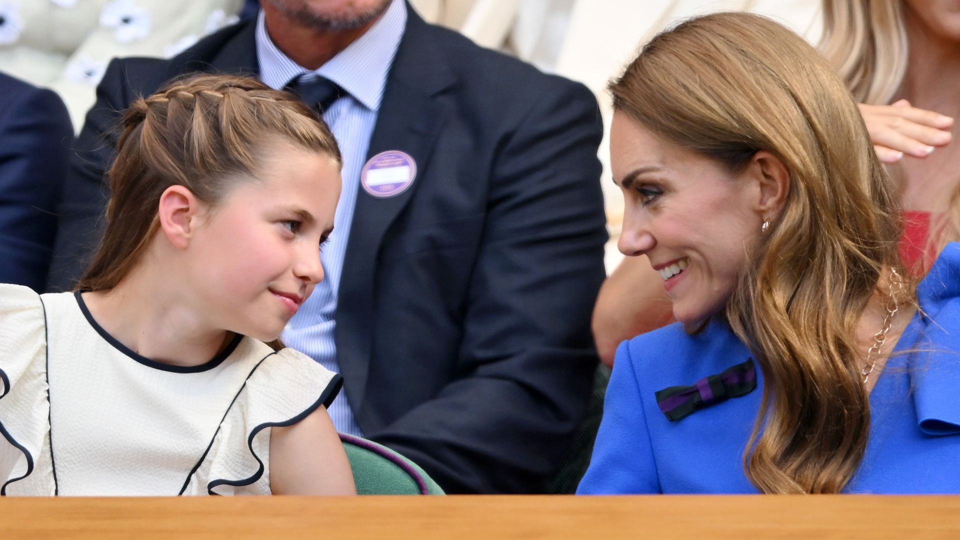 Princess Charlotte smiling at kate
