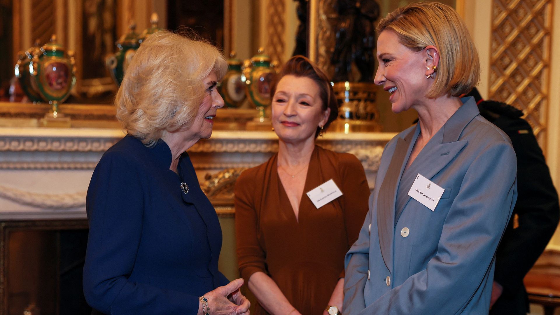 Queen Camilla surprised during star-studded palace reception