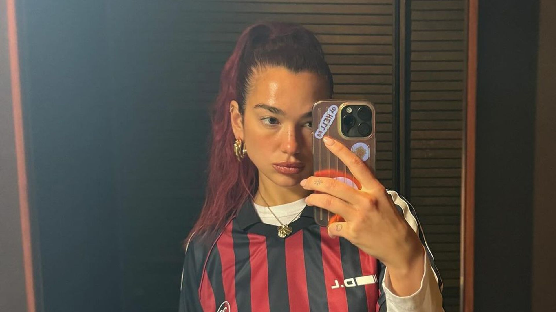 Dua shared images in a football to Instagram