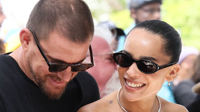 Channing Tatum and ZoÃ« Kravitz attend the Lenny Kravitz Hollywood Walk of Fame Star Ceremony on March 12, 2024 in Hollywood, California. (Photo by Rodin Eckenroth/Getty Images)