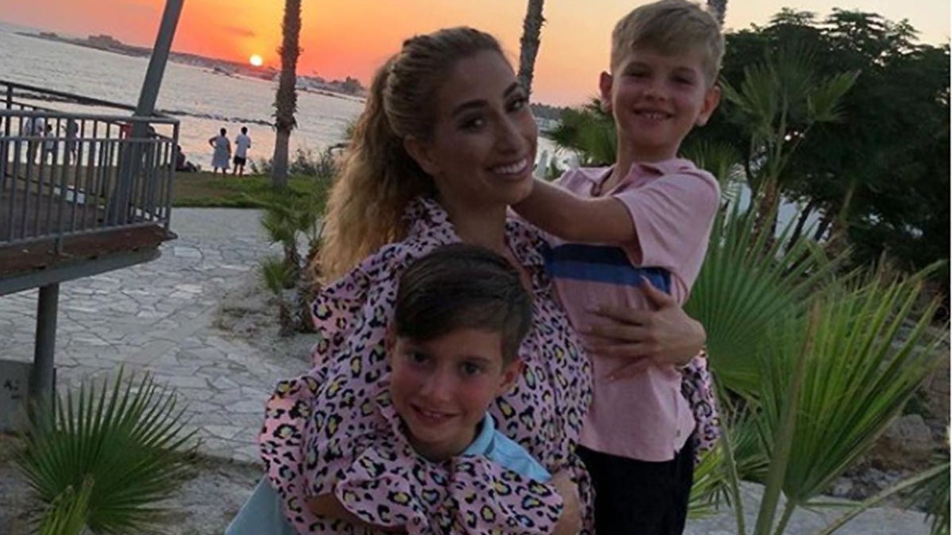 Stacey Solomon sons holiday