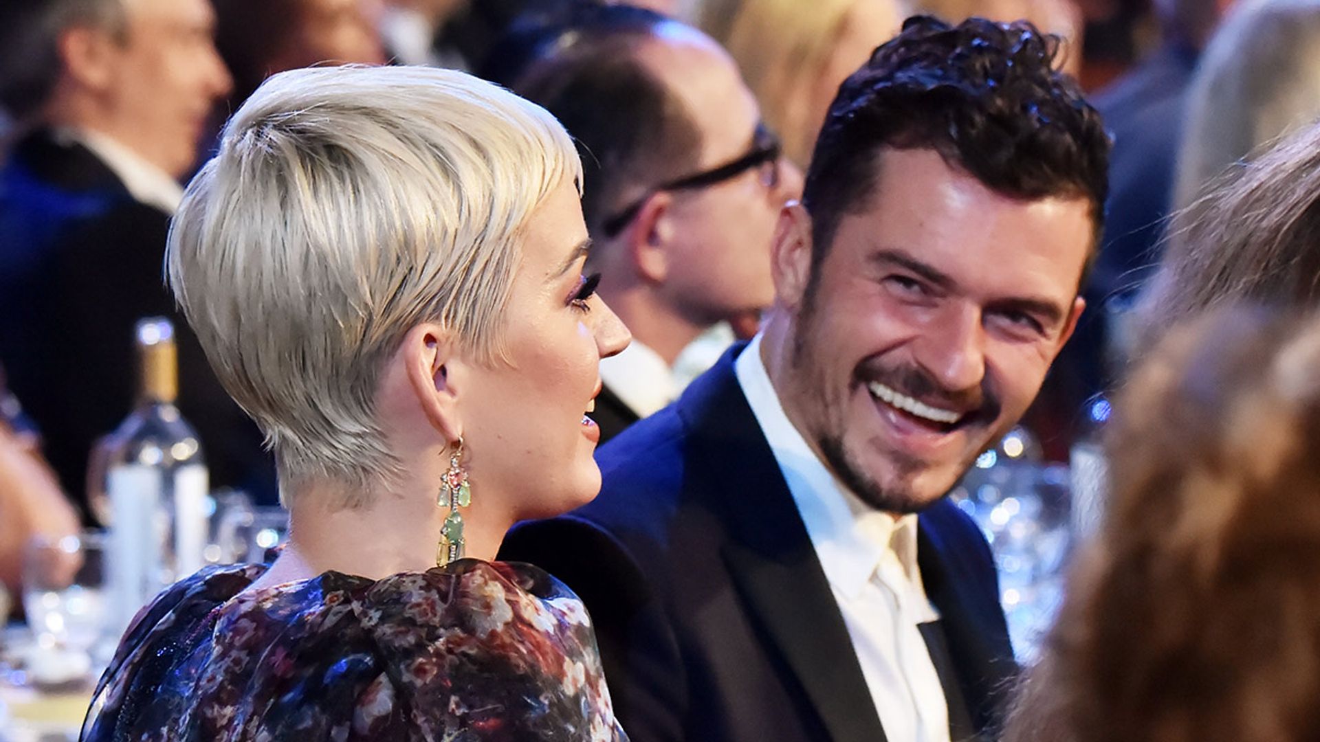 katy perry orlando bloom laughing