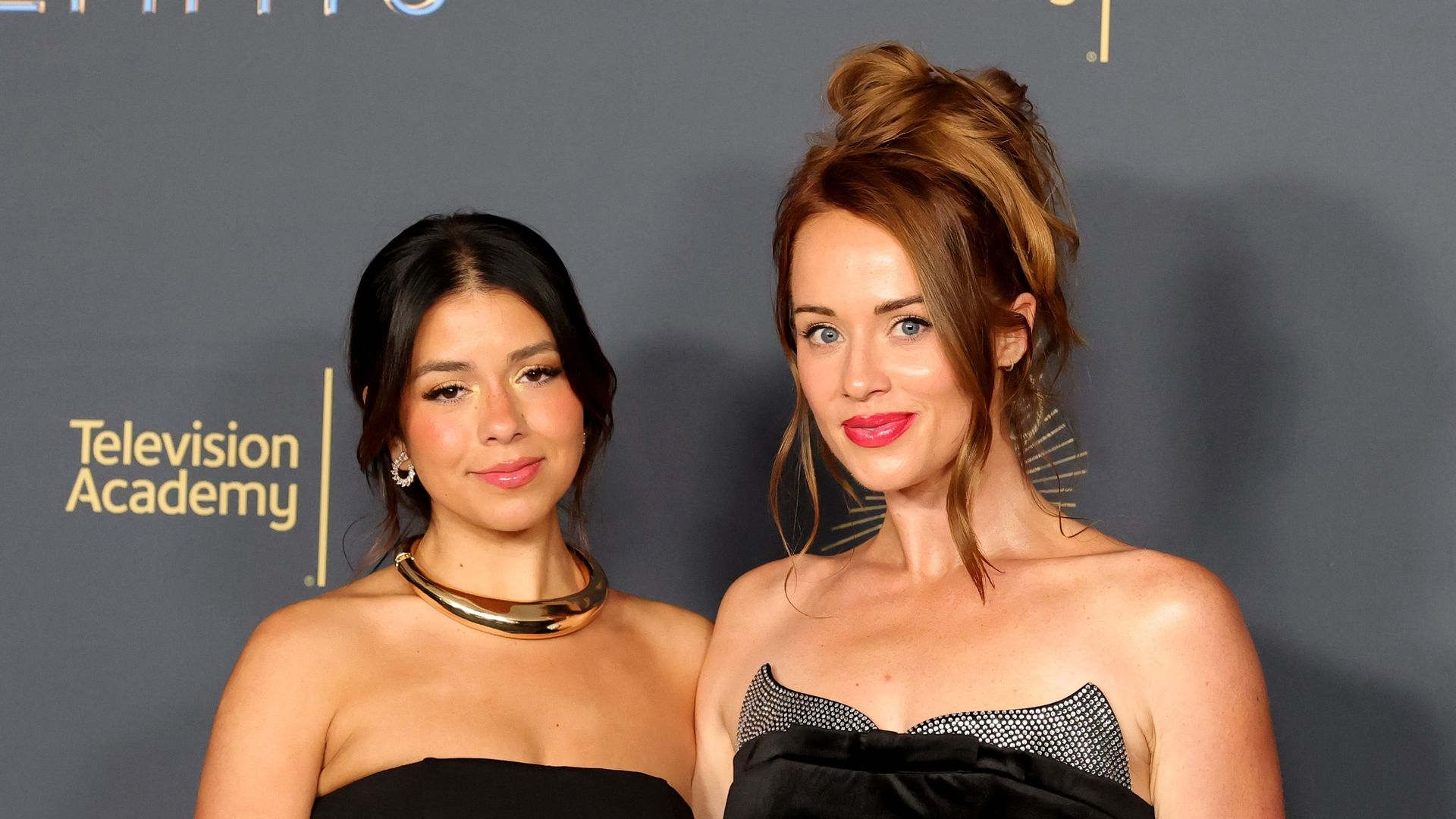 Jennifer Affleck and Whitney Leavitt attend the 2025 Creative Arts Emmy Awards at Peacock Theater on September 07, 2025 in Los Angeles, California