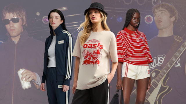 oasis outfits comp image with gallagher brothers in background
