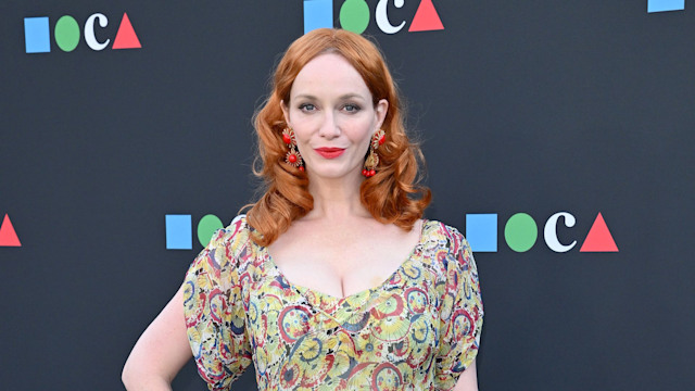 christina hendricks floral dress