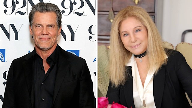 Split image of Josh Brolin and Barbra Streisand