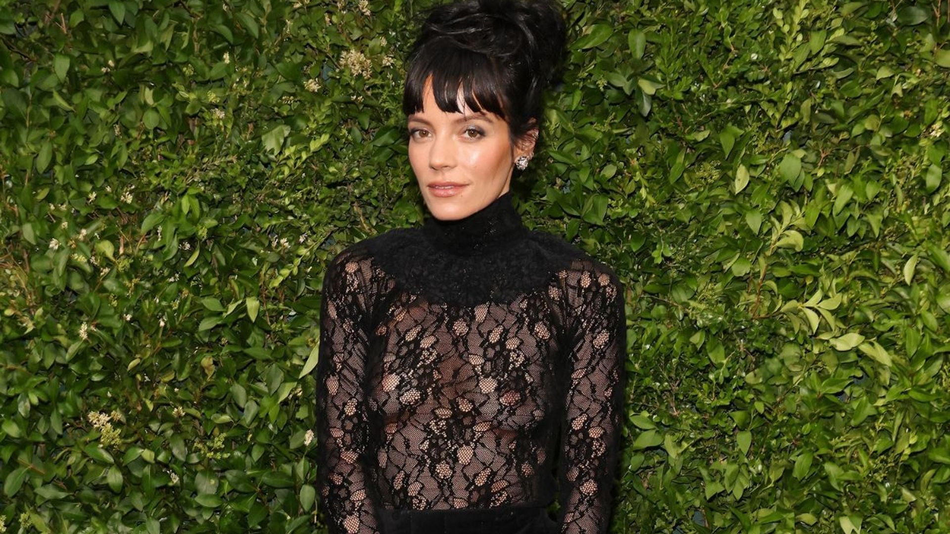 Lily Allen wears show-stopping sheer blouse to Chanel dinner