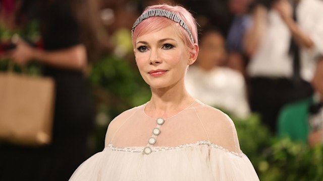 NEW YORK, NEW YORK - MAY 06: Michelle Williams attends The 2024 Met Gala Celebrating "Sleeping Beauties: Reawakening Fashion" at The Metropolitan Museum of Art on May 06, 2024 in New York City.  (Photo by Theo Wargo/GA/The Hollywood Reporter via Getty Images)