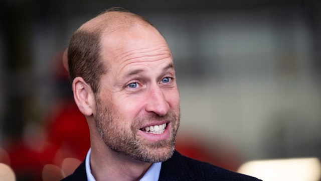 Bearded William smiling at RAF Northolt