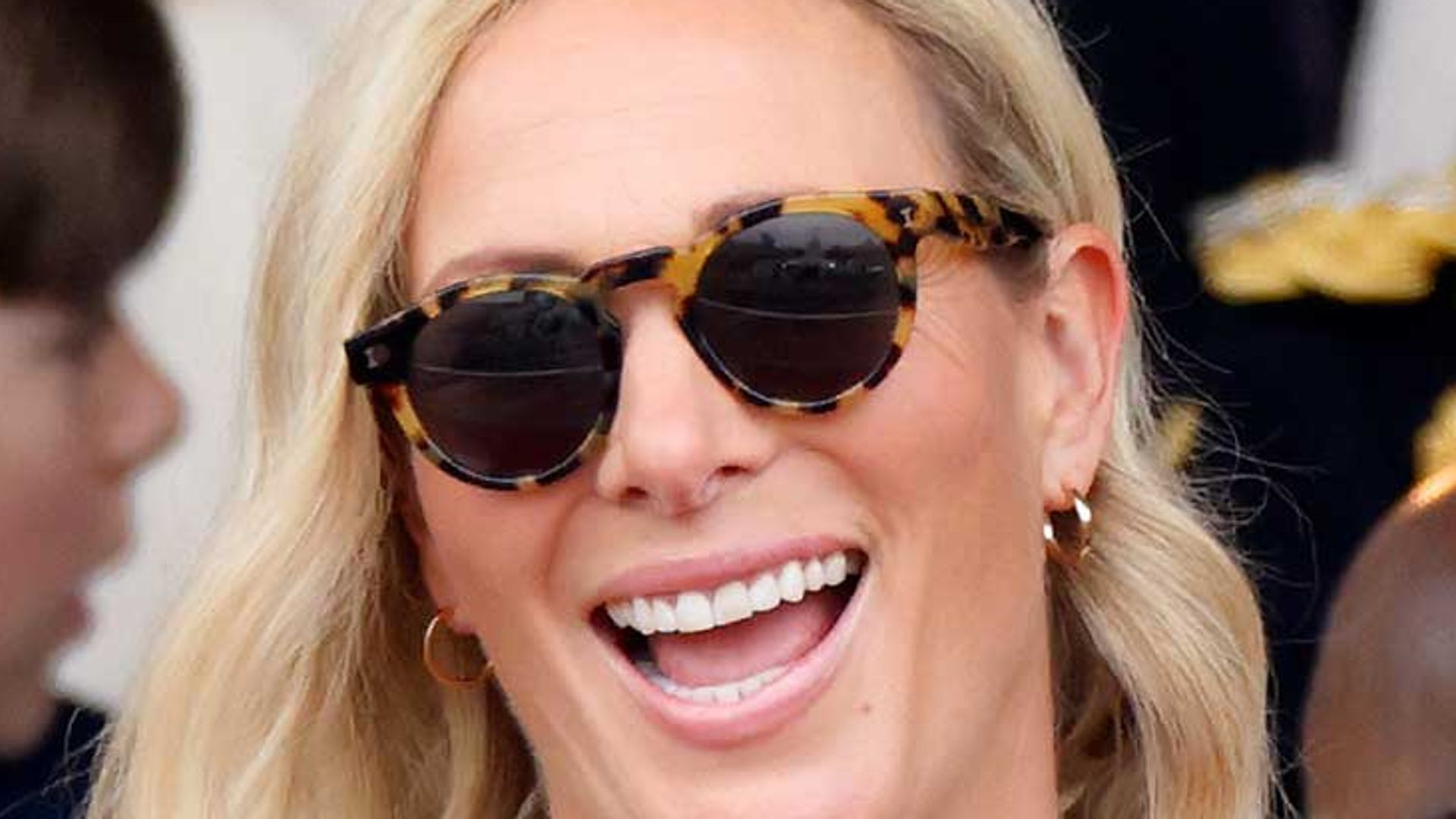 Zara Tindall at the Platinum Pageant on The Mall