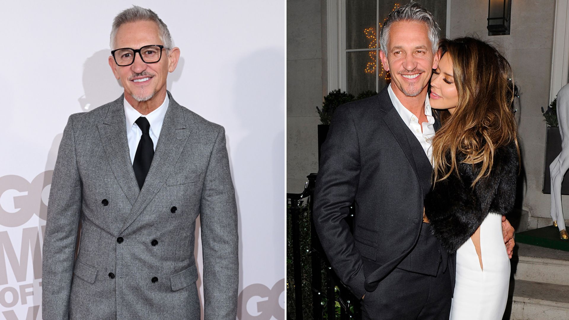 A split image of Gary Lineker and his ex-wife Dannielle