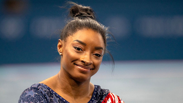 Simone Biles of the United States during the Artistic Gymnastics Team Final for Women at the Bercy Arena during the Paris 2024 Summer Olympic Games on July 30th, 2024, in Paris, France. 