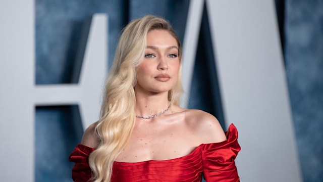 gigi hadid at the Vanity Fair Oscar Party 