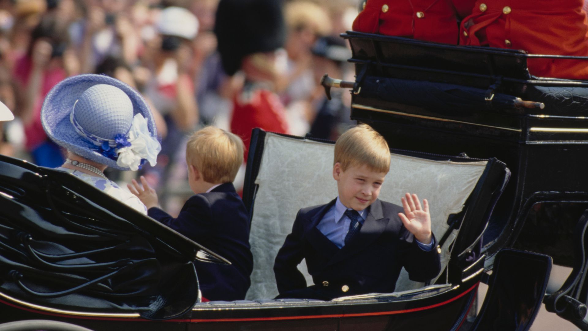 Prince William at the Trooping the Colour ceremony in London, England in 1989