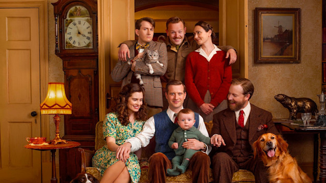 James Anthony-Rose as Richard Carmody, Callum Woodhouse as Tristan Farnon & Anna Madeley as Mrs Hall, Rachel Shenton as Helen Alderson, Nicholas Ralph as James Herriot & Samuel West as Siegfried Farnon