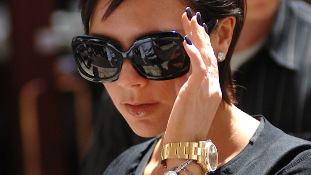  Victoria Beckham wearing sunglasses and a watch sighting on April 18, 2009 in West Hollywood, California. 