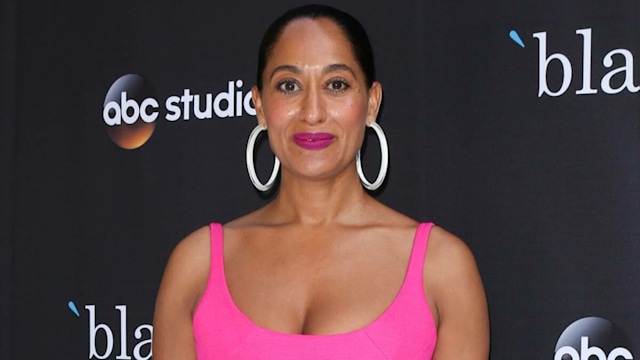 tracee ellis ross neon dress