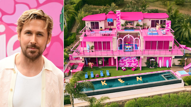 Ryan Gosling and the Barbie DreamHouse in Malibu
