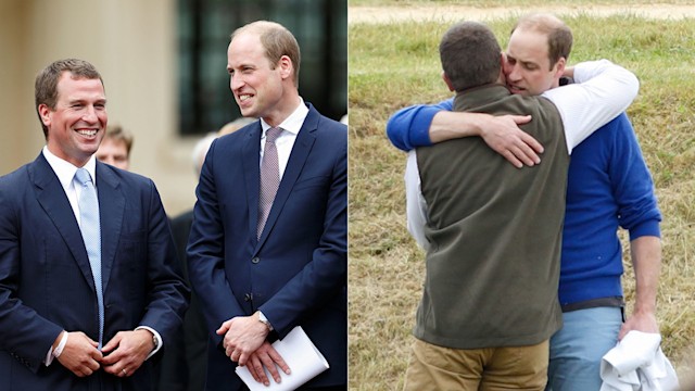 Peter Phillips and Prince William composite