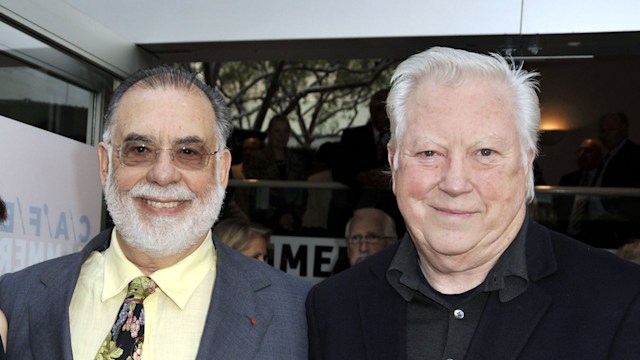 Producer Anahid Nazarian, writer/producer/director Francis Ford Coppola and producer Fred Roos pose at the premiere of "Tetro" to benefit the UCLA Film and Television Archive at the Billy Wilder Theater in the Hammer Museum on June 3, 2009 in Los Angeles, California.