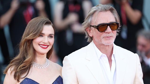 Rachel Weisz and Daniel Craig red carpet chest up