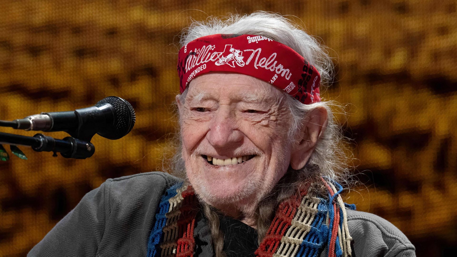 US musician Willie Nelson performs during the Farm Aid Music Festival at the Ruoff Music Center on September 23, 2023 in Noblesville, Indiana