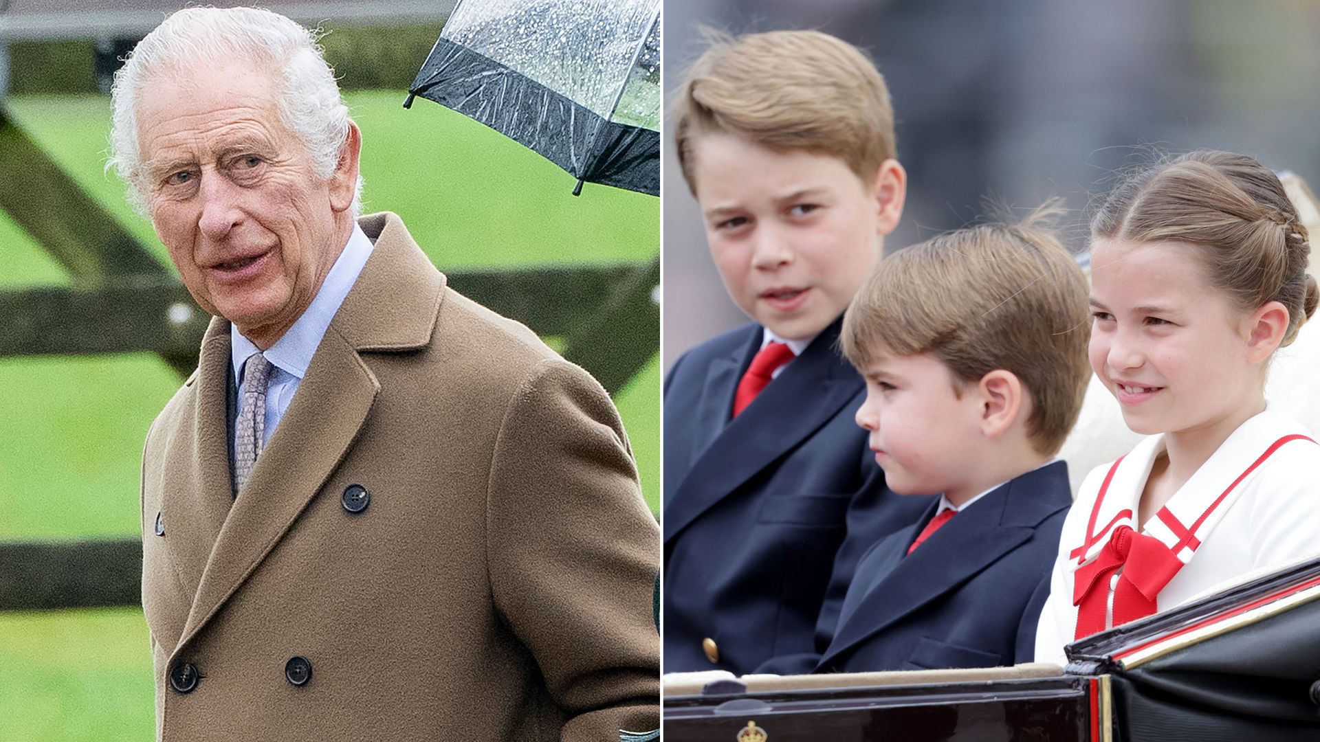 How George, Charlotte and Louis helped King Charles during half-term in  Sandringham | HELLO!