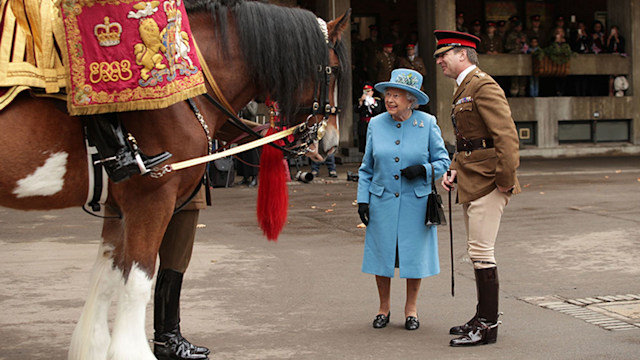 the queen and horse