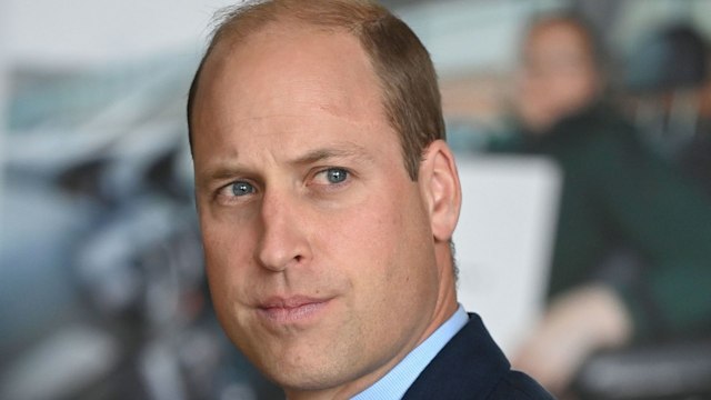 Prince William looking serious