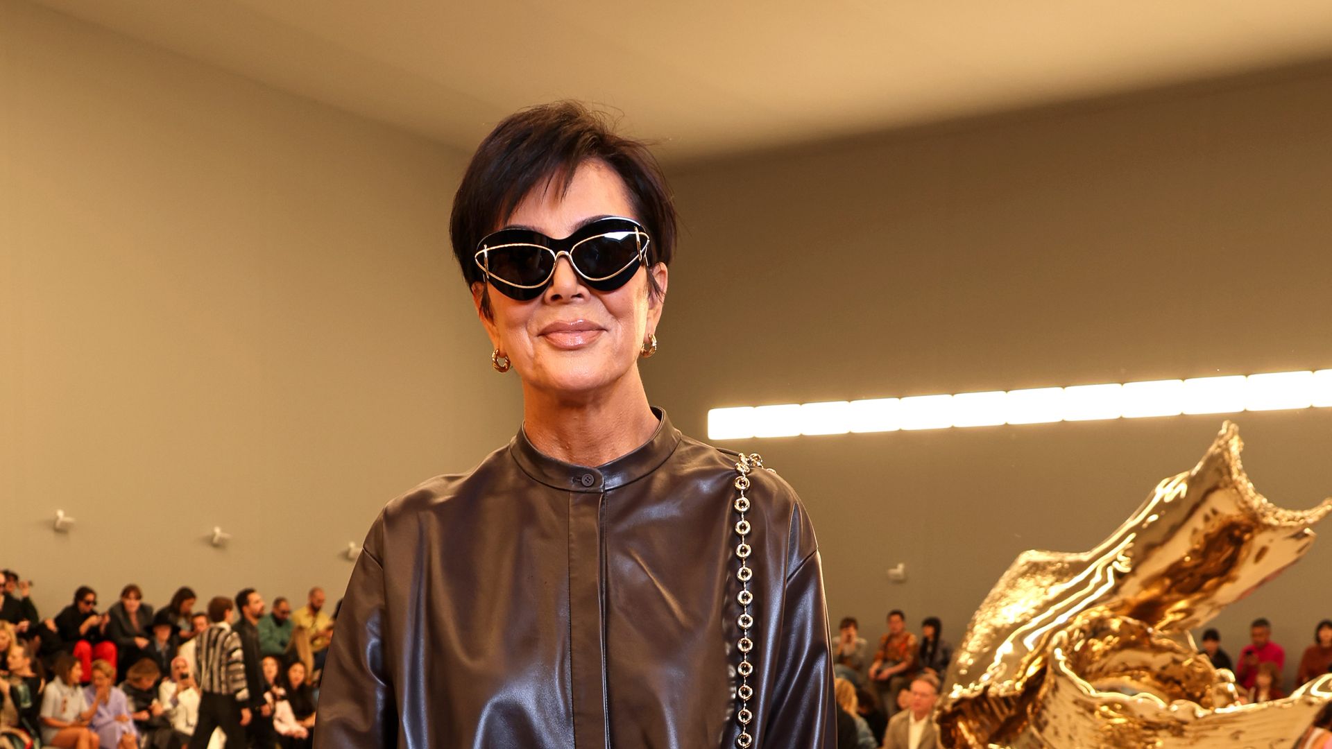 PARIS, FRANCE - SEPTEMBER 29: Kris Jenner attends the Loewe Womenswear Spring/Summer 2024 show as part of Paris Fashion Week  on September 29, 2023 in Paris, France. (Photo by Pascal Le Segretain/Getty Images for Loewe)