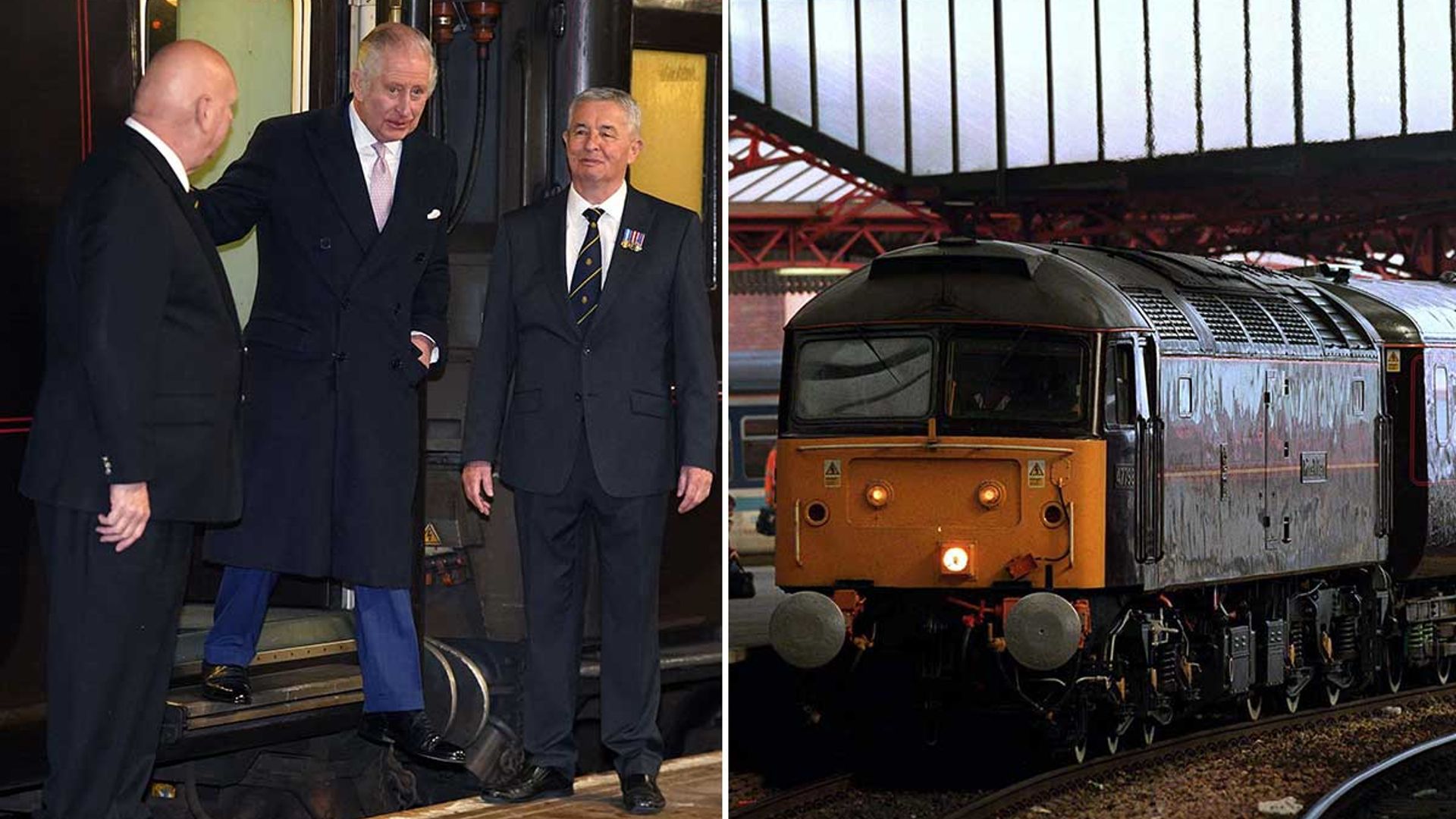 King Charles takes royal train for the first time as monarch - photos ...