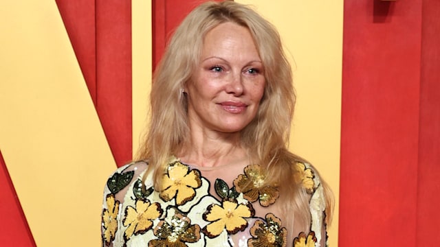 Pamela Anderson attends the 2024 Vanity Fair Oscar Party Hosted By Radhika Jones at Wallis Annenberg Center for the Performing Arts on March 10, 2024 in Beverly Hills, California.