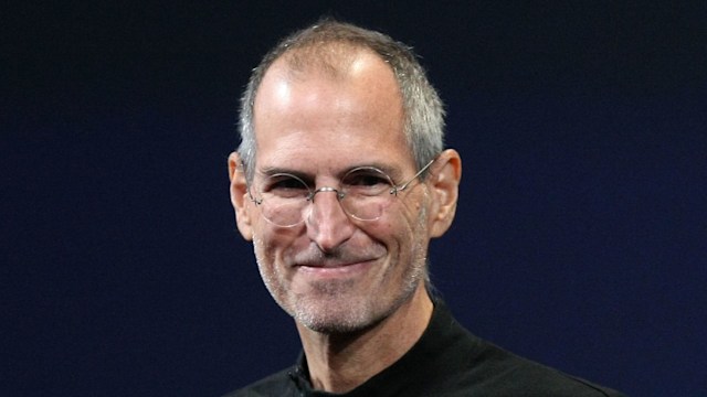 steve jobs in black sweater