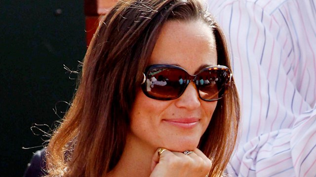  Pippa Middleton wearing black sunglasses as she attends Roland Garros on May 30, 2011 in Paris, France