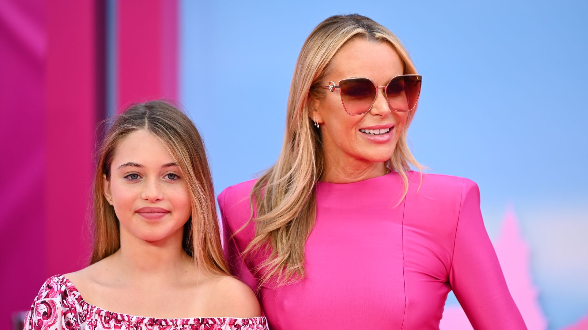 Amanda Holden and daughter Hollie at the Barbie premiere
