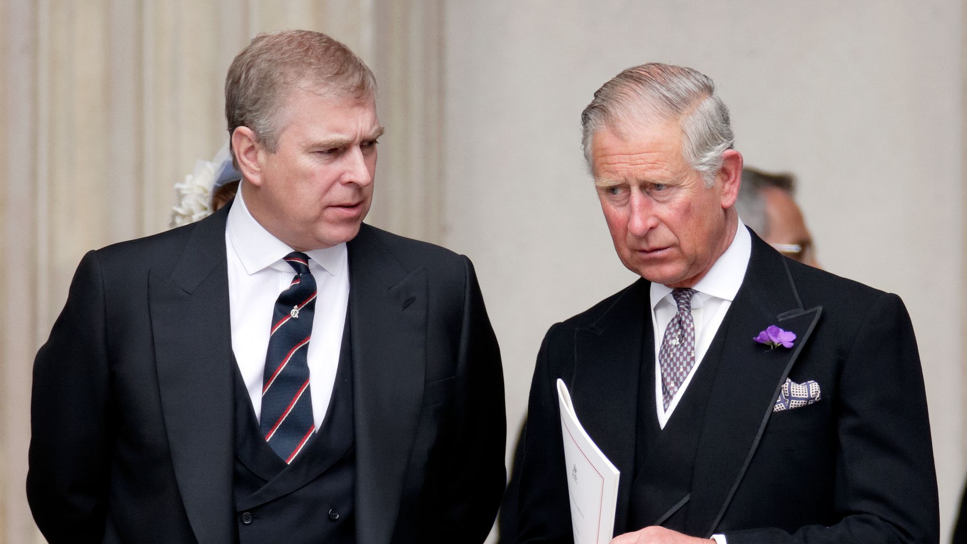 Prince Andrew and Charles together in 2012 