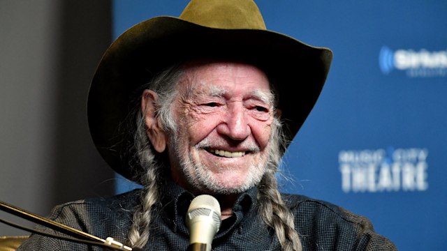 Willie Nelson smiling