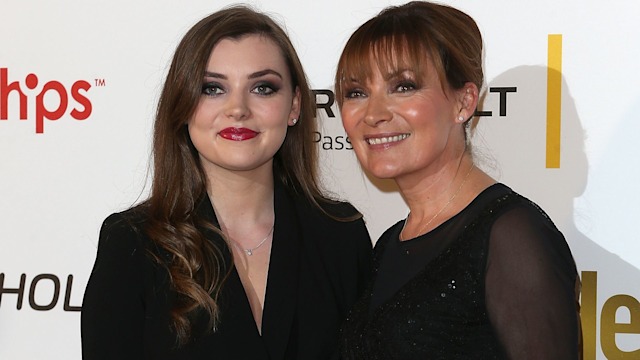 Rosie Kelly and Lorraine Kelly in black dresses