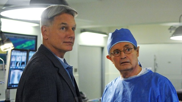 Mark Harmon and David McCallum on NCIS