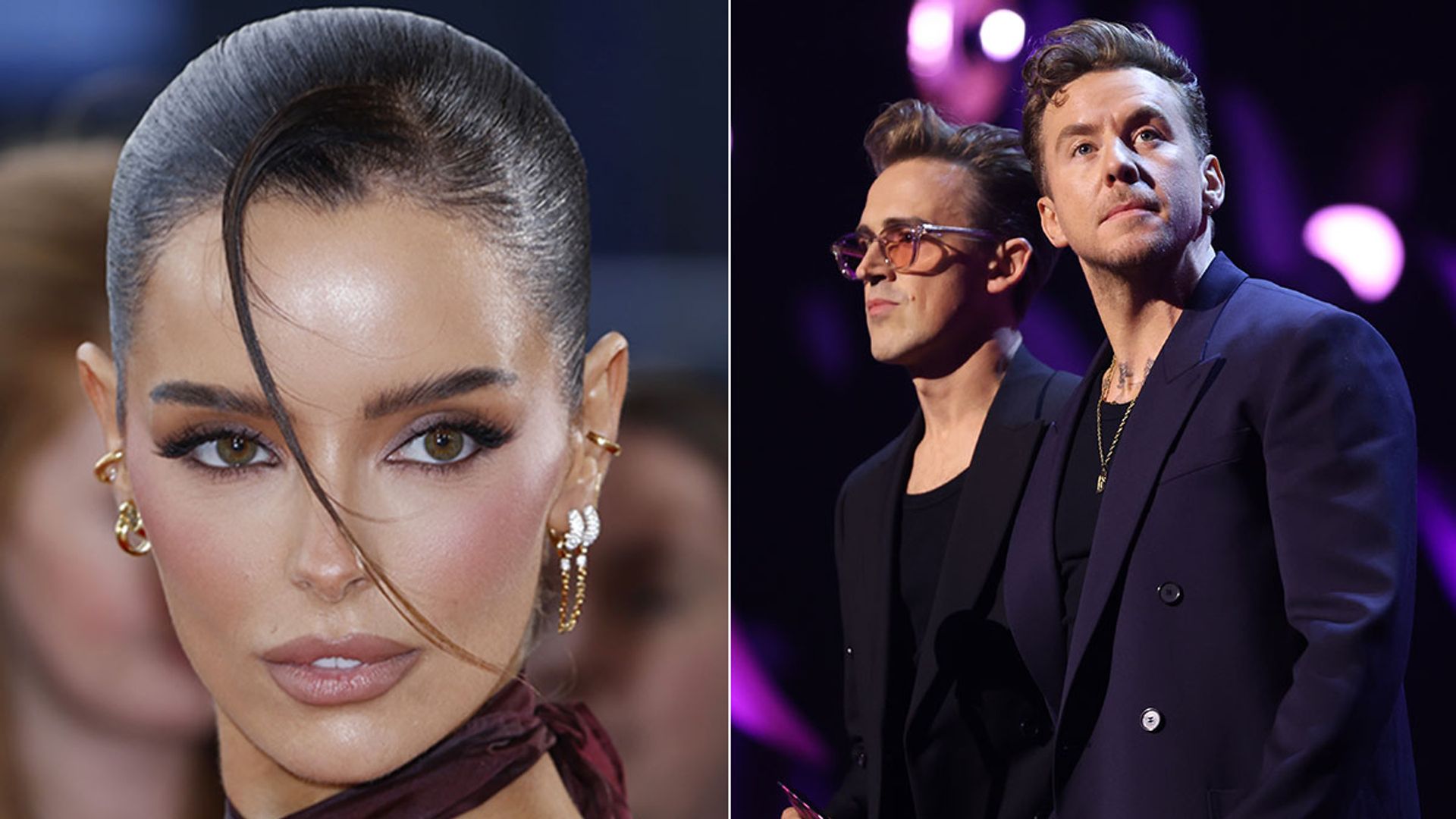 Maura Higgins and Danny Jones reunite on stage 6 months after THAT BRITs kiss