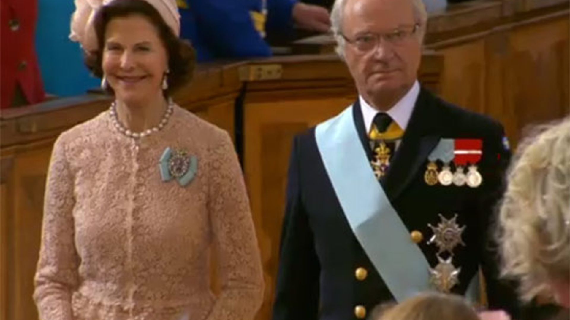 Princess Estelle's christening takes place in Stockholm | HELLO!