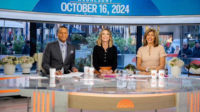 Craig Melvin, Savannah Guthrie, Hoda Kotb on Wednesday, October 16, 2024